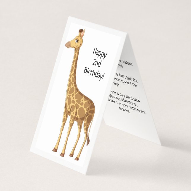 Joyeux 2e anniversaire - Carte pour enfants (Front)