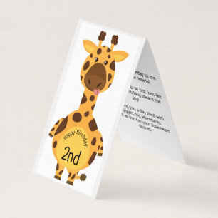 Joyeux 2e anniversaire - Carte pour enfants