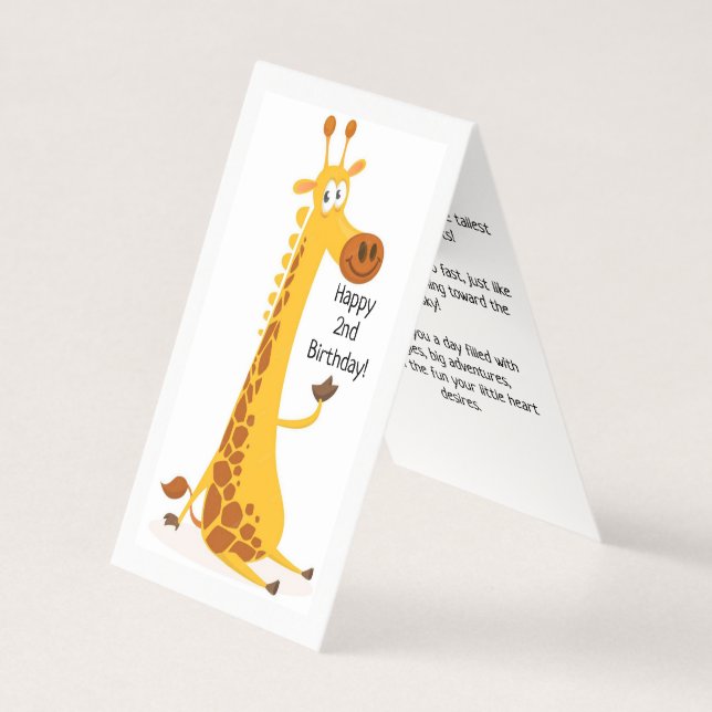 Joyeux 2e anniversaire - Carte pour enfants (Front)