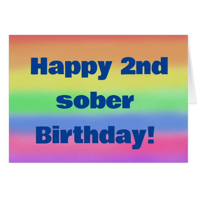 Joyeux 2ème anniversaire sobre (Devant Horizontal)