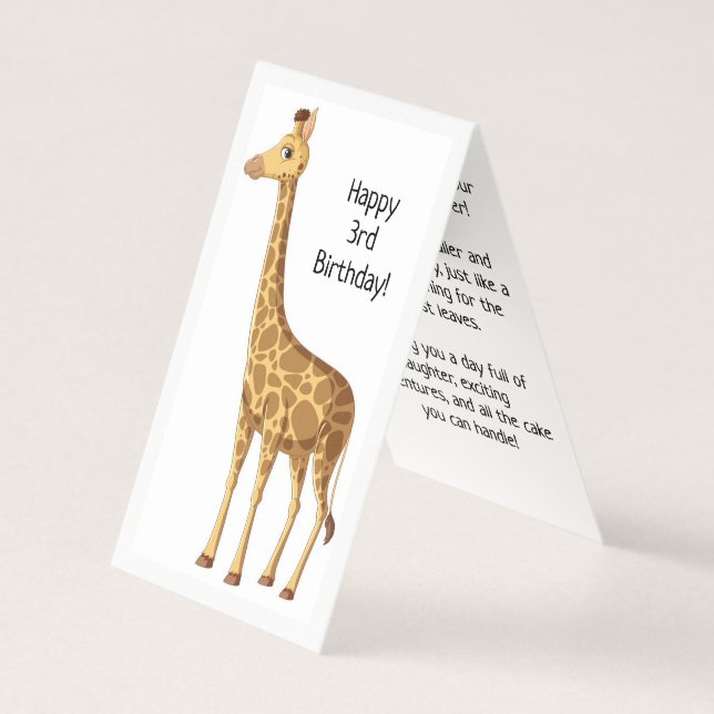 Joyeux 3e anniversaire - Carte pour enfants (Front)