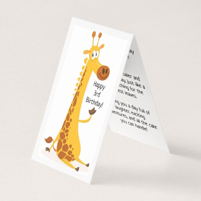 Joyeux 3e anniversaire - Carte pour enfants (Front)