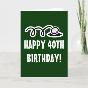Joyeux 40e anniversaire - Carte de voeux pour les