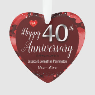 Joyeux 40e anniversaire de Mariage