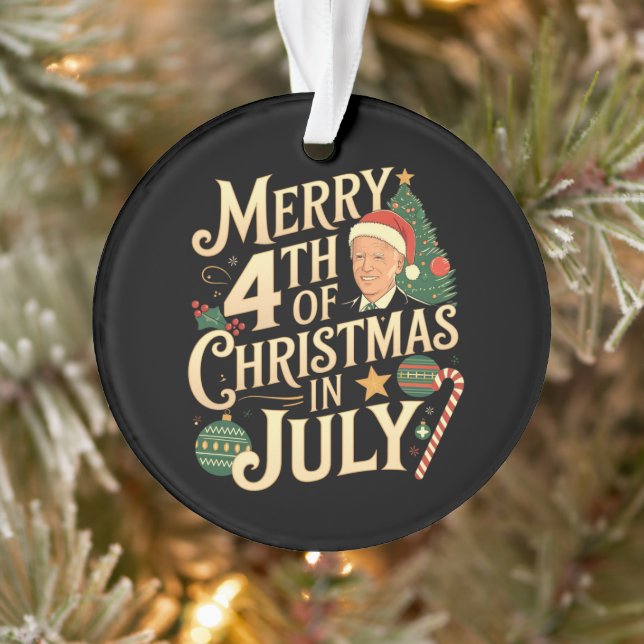 Joyeux 4 de Noël en Juillet Funny Biden Mèmes (Arbre)