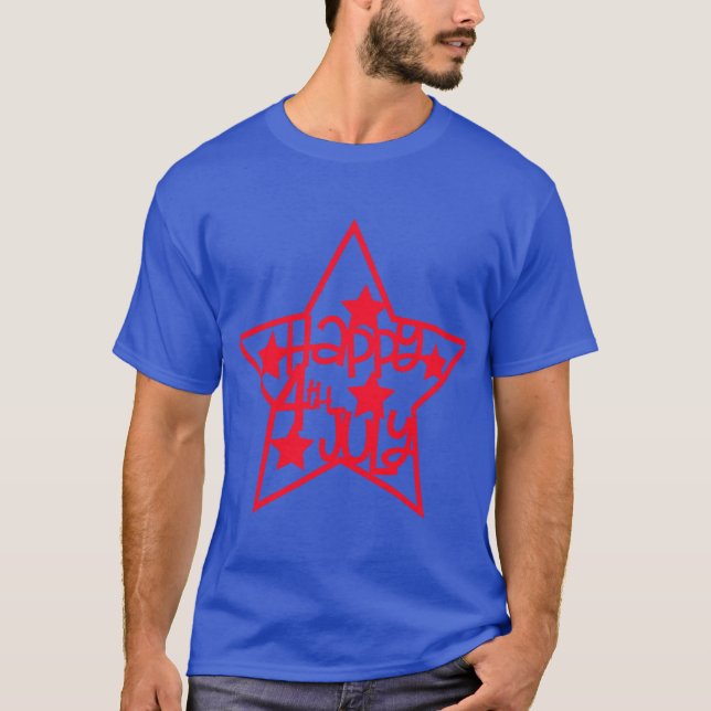 Joyeux 4 juillet Basic Dark T-shirt (Devant)