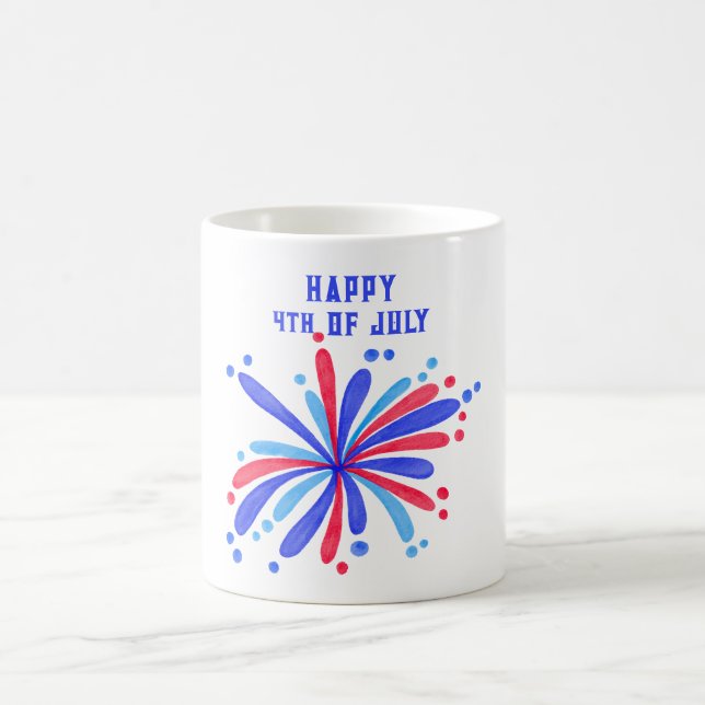 Joyeux 4 juillet café Mug (Centre)