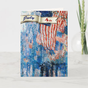 Joyeux 4 juillet. Carte personnalisée Art