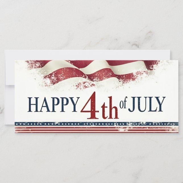 Joyeux 4 juillet - Drapeau américain design vintag (Devant)