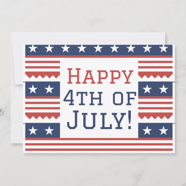 Joyeux 4 juillet fête de l'Indépendance (Devant)