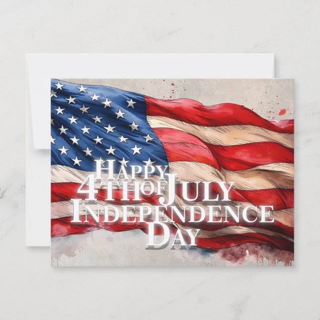 Joyeux 4 juillet - Fête de l'Indépendance (Devant)