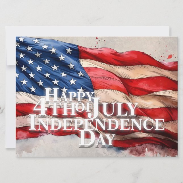 Joyeux 4 juillet - Fête de l'Indépendance (Devant)