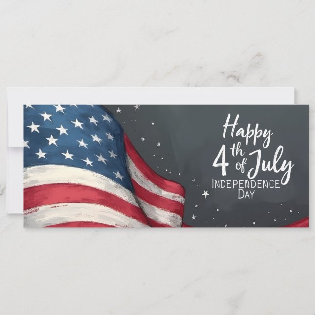 Joyeux 4 juillet Illustration artistique de drapea (Devant)