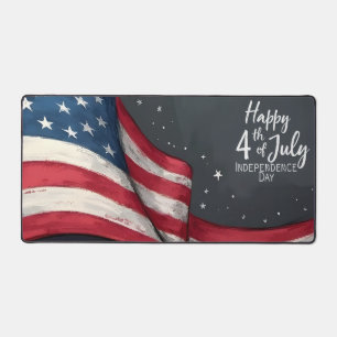 Joyeux 4 juillet Illustration d'art de drapeau vin