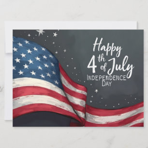 Joyeux 4 juillet Illustration d'art de drapeau vin