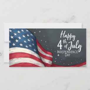 Joyeux 4 juillet Illustration d'art vintage de dra