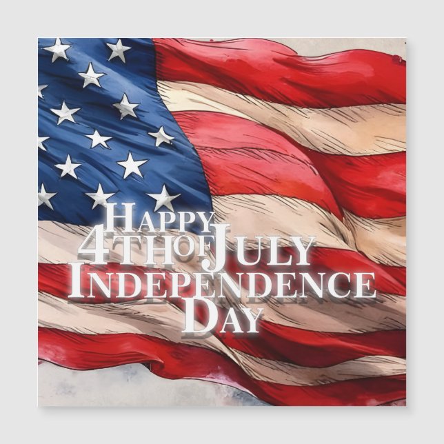 Joyeux 4 juillet - Jour de l'Indépendance (Devant)