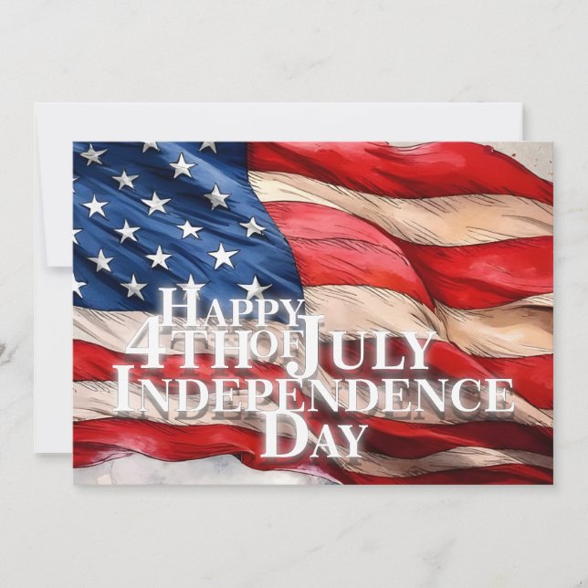 Joyeux 4 juillet - Jour de l'Indépendance (Devant)