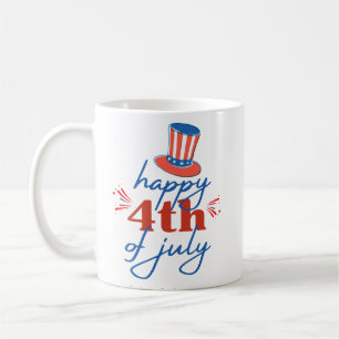 Joyeux 4 juillet Mug à café patriotique