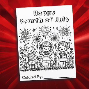 Joyeux 4 juillet Page Couleur