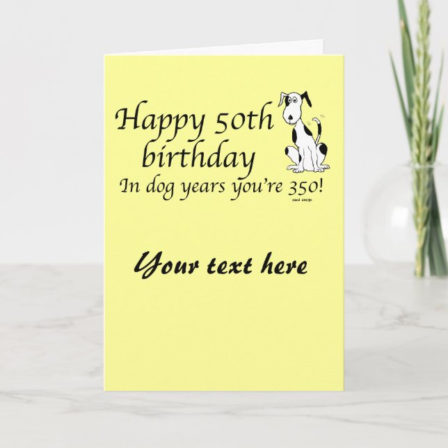 joyeux 50e anniversaire ... carte (Devant)