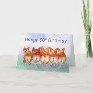 Joyeux 50e anniversaire, carte d'anniversaire des