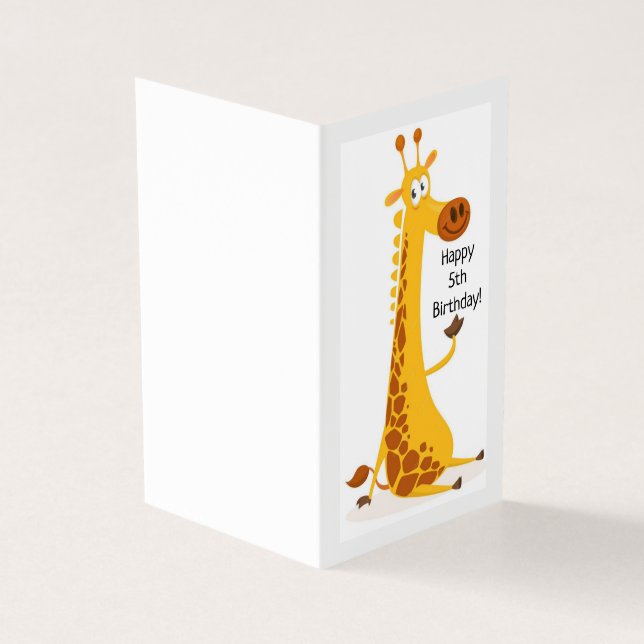 Joyeux 5e anniversaire - Carte pour enfants (Outside)