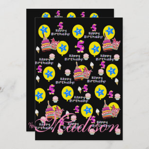 Joyeux 5e anniversaire Invitation Anniversaire #5