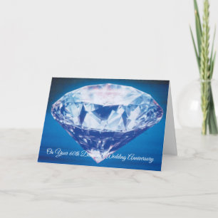 Joyeux 60e anniversaire de Mariage Carte Diamond
