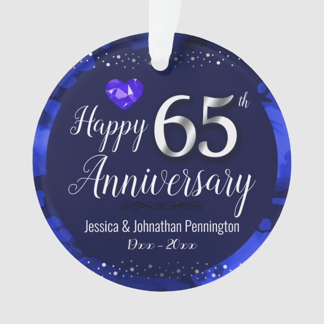 Joyeux 65e anniversaire de Mariage (devant)