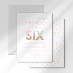 Joyeux 6 ans Fête de glace Invitation