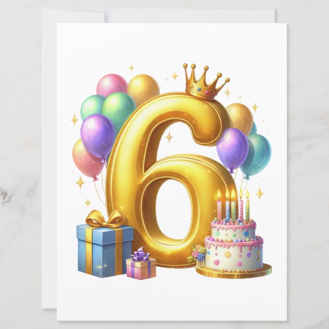 Joyeux 6e Anniversaire (Devant)