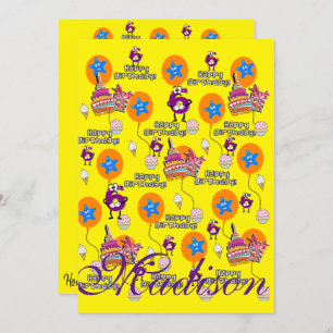 Joyeux 6e anniversaire Invitation Anniversaire #6