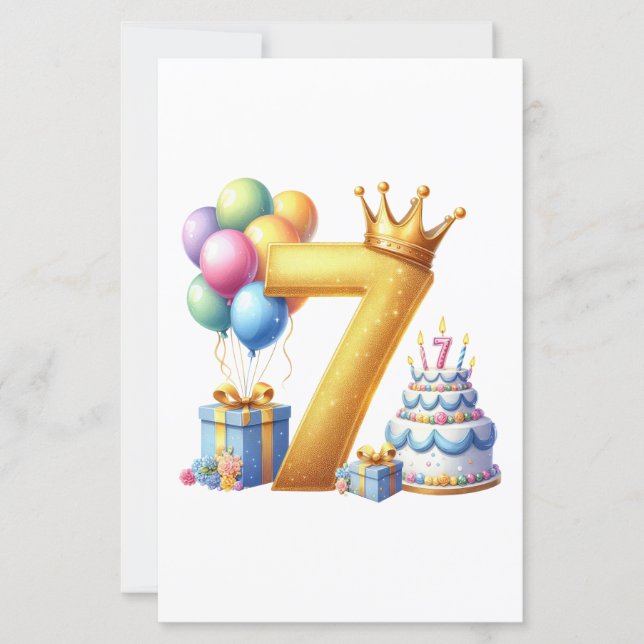 Joyeux 7ème Anniversaire (Devant)