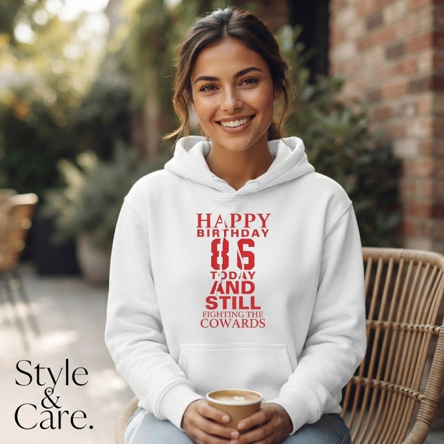 Joyeux 86e Anniversaire Sweat à Capuche pour un Jo (Happy 86th Birthday Hoodie for a Special Day)