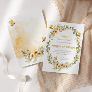 Joyeux Abeille-jour Invitation Anniversaire