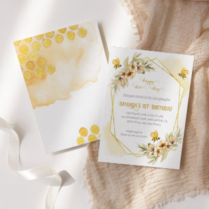 Joyeux Abeille-jour Invitation Anniversaire