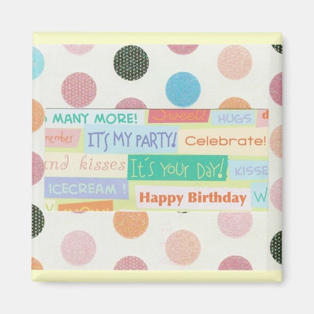 Joyeux Aimant Anniversaire (Devant)