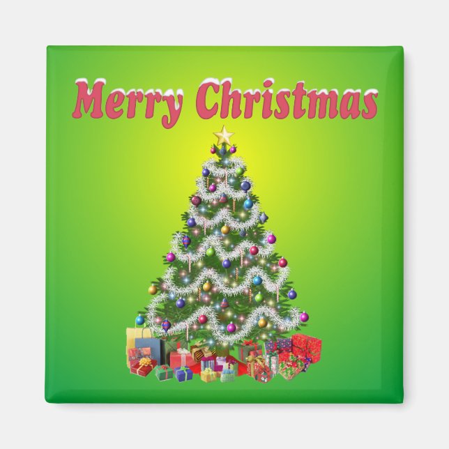 Joyeux Aimant Arbre de Noël (Devant)