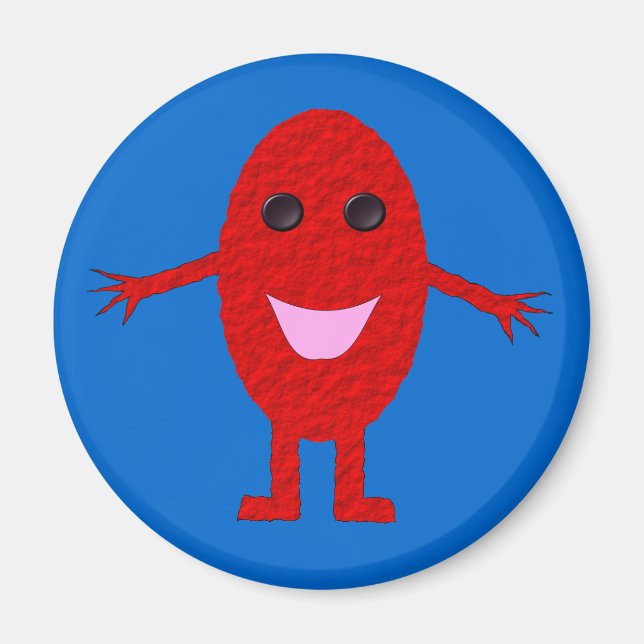 Joyeux aimant de raisin rouge (Devant)