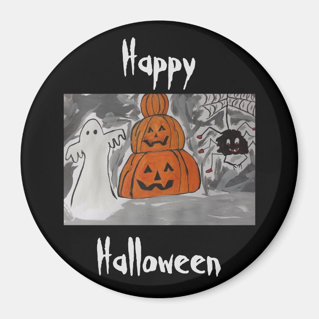 Joyeux aimant d'Halloween (Devant)