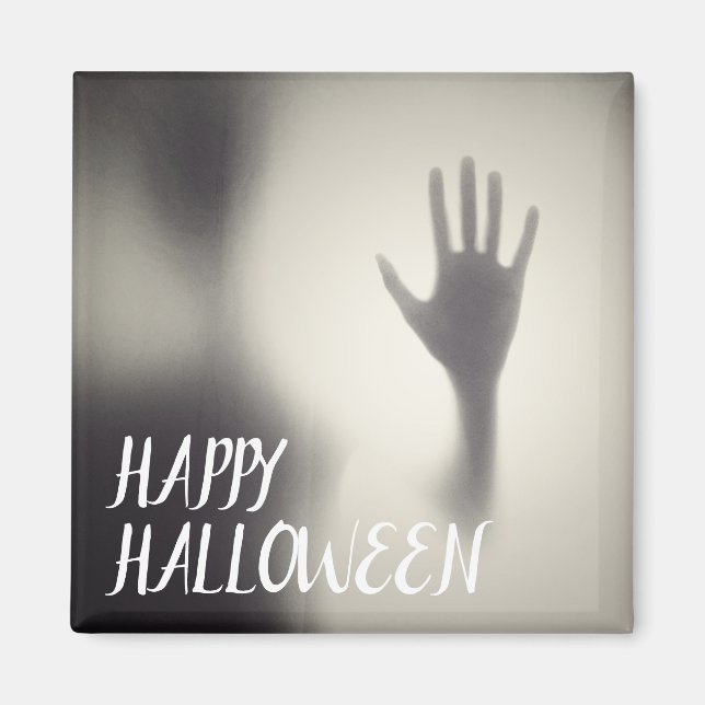 Joyeux Aimant Halloween à la main effrayant frigo (Devant)