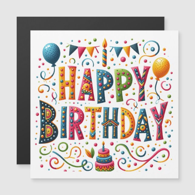 Joyeux anniversaire (Devant / Derrière)