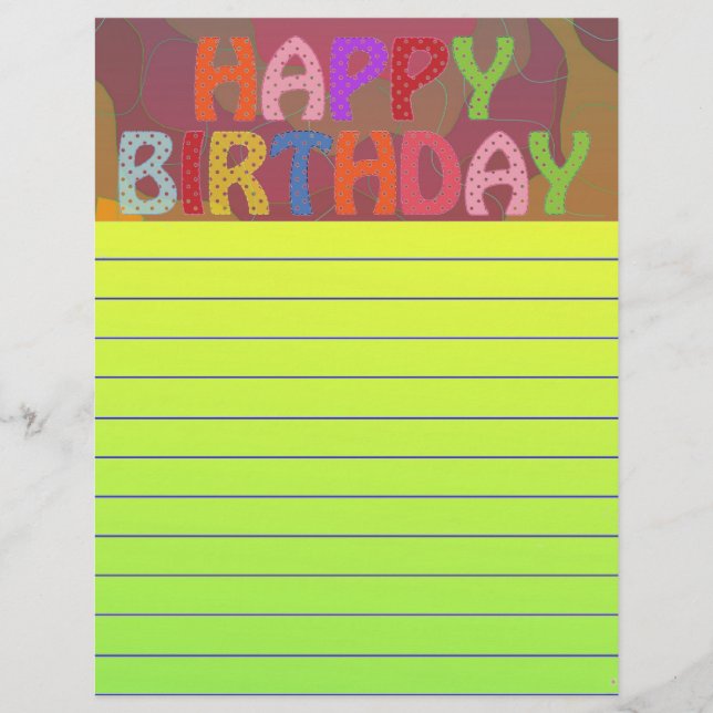 Joyeux anniversaire (Devant)