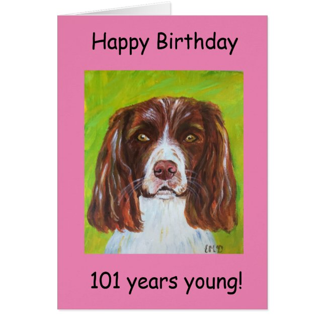 Joyeux anniversaire 101 ans jeune (Devant)