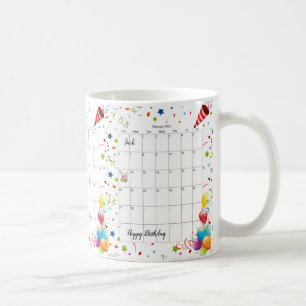 Joyeux anniversaire 2022 Février Mug