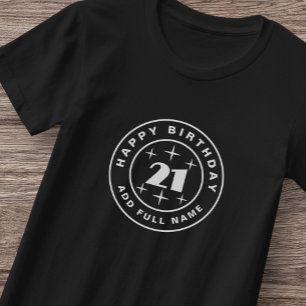 Joyeux anniversaire 21 ans jeune T-shirt