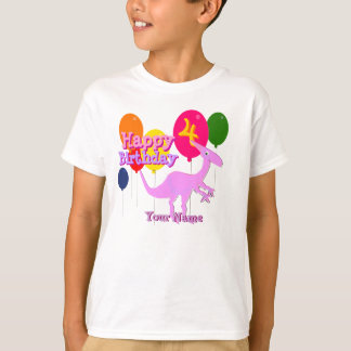 Joyeux anniversaire 4 ans de ballon de T-shirt de
