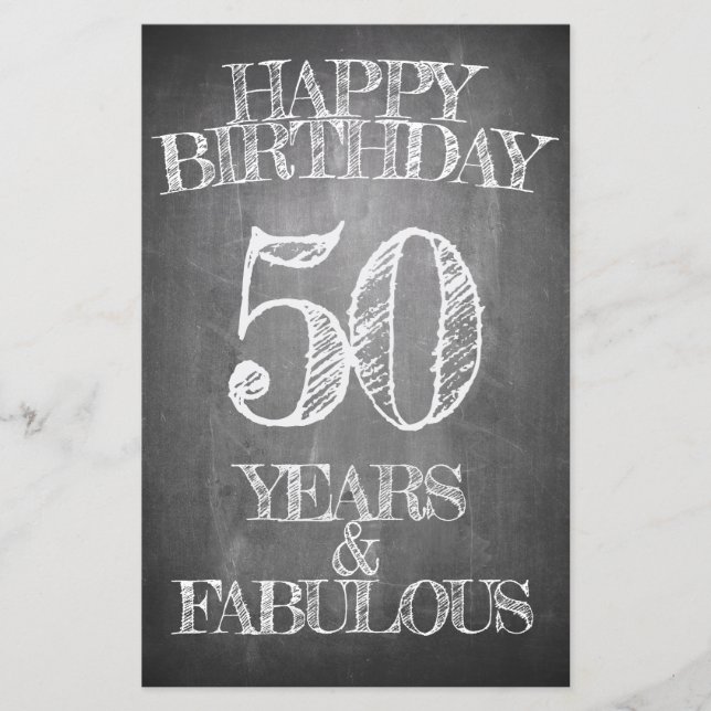 Joyeux Anniversaire - 50 Ans & Fabuleux (Devant)
