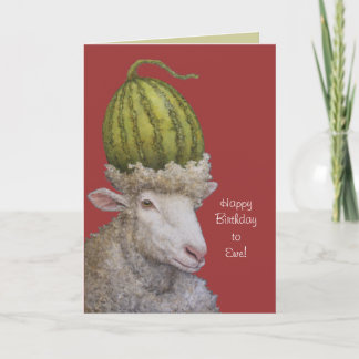 Joyeux anniversaire à Ewe carte